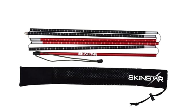 SkinStar Light aluminium avalanche probe, 260 cm, folded with nylon bag