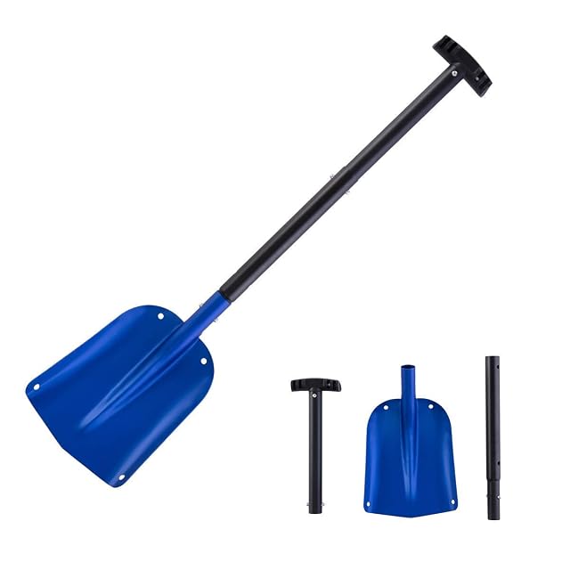 ORIENTOOLS three-piece telescopic aluminium snow shovel