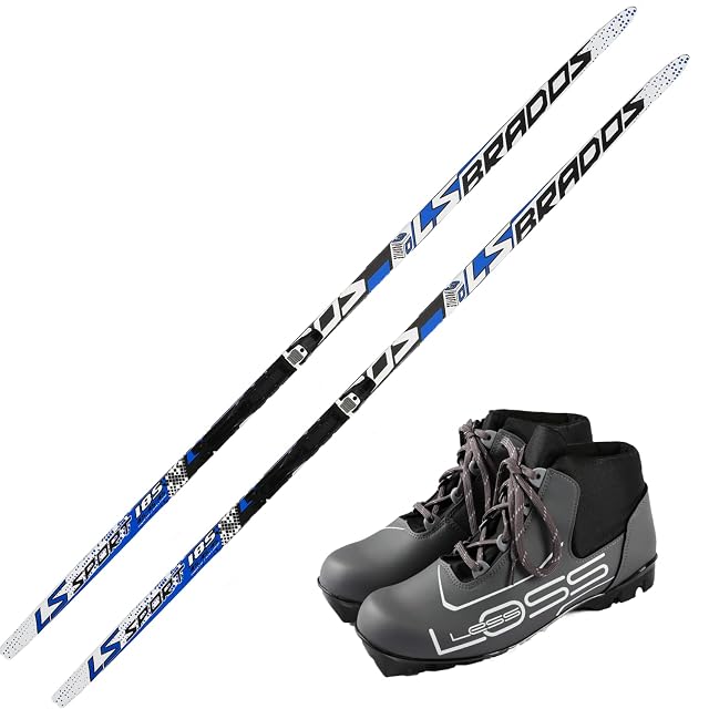 Skiwax Europe adult cross-country ski set, 190 cm, with NNN bindings and boots