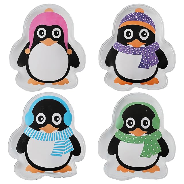 Cepewa set of four penguin-shaped pocket hand warmers
