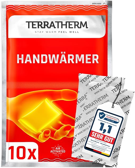 TerraTherm air-activated hand warmers