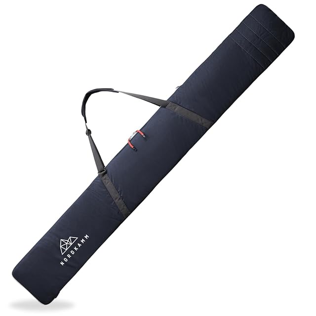 NORDKAMM padded ski bag in blue with shoulder strap