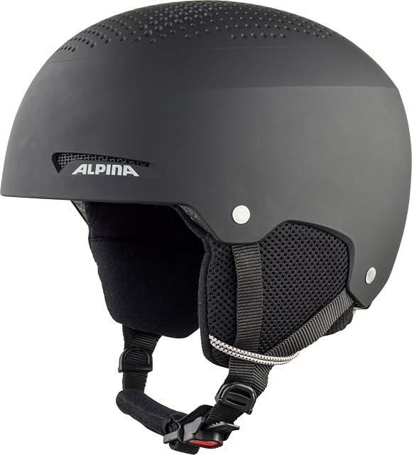 Alpina Zupo matt black children’s ski helmet