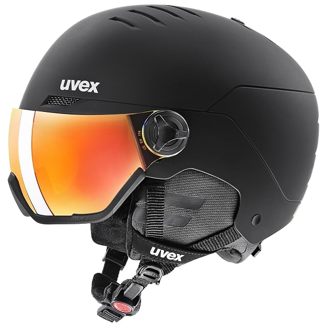 uvex Wanted Visor matt black ski helmet with visor