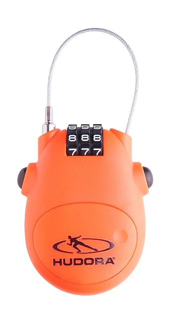 HUDORA cable lock with three-digit code