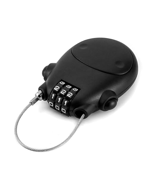 QWORK cable lock with three combination dials