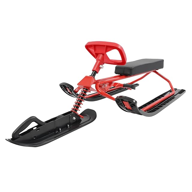 Tenddya Snowracer steering sledge with padded seat and hand brake