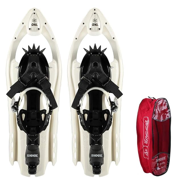 Inook Alpin OXL snowshoe with soft-pad binding and heel lift
